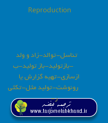 Reproduction به فارسی